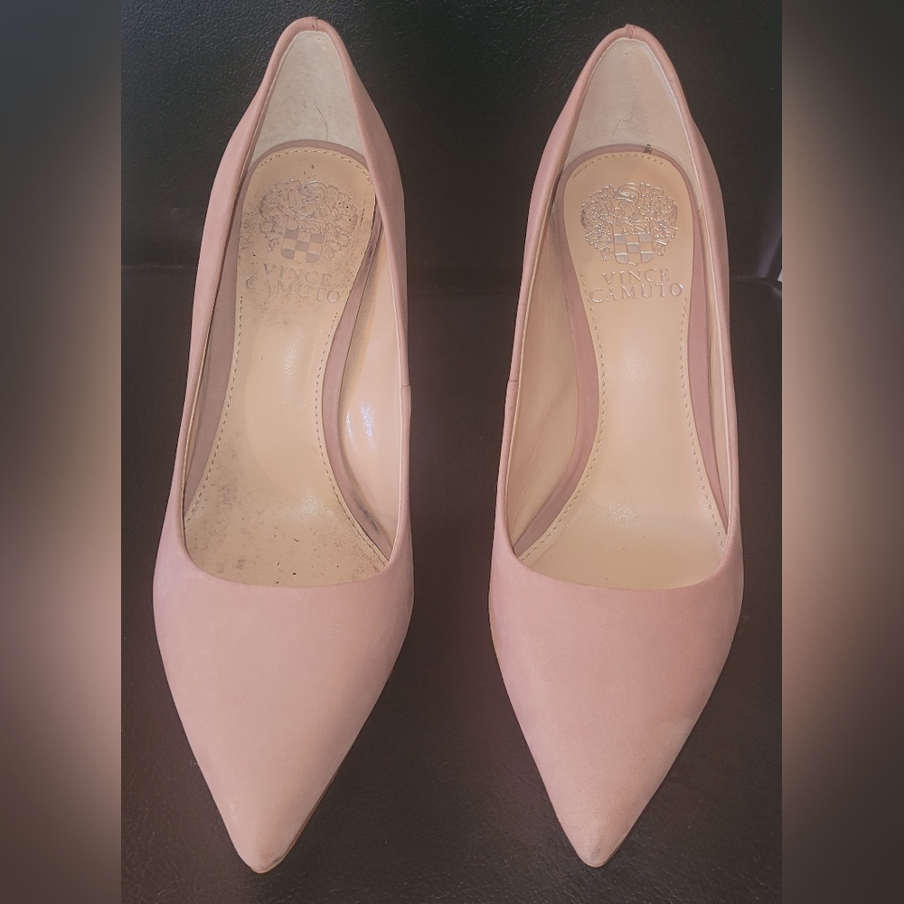 Vince Camuto Pink Suede Heels Sz 7M